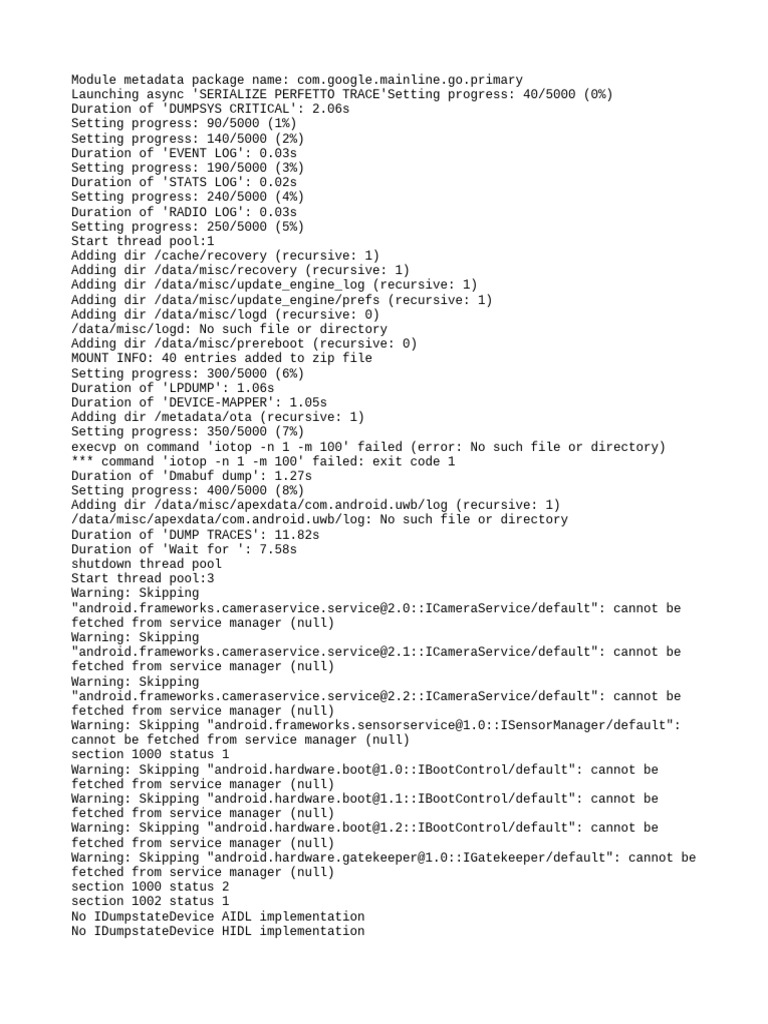 Android Log Analysis and Debugging Report | PDF | Computer Engineering ...