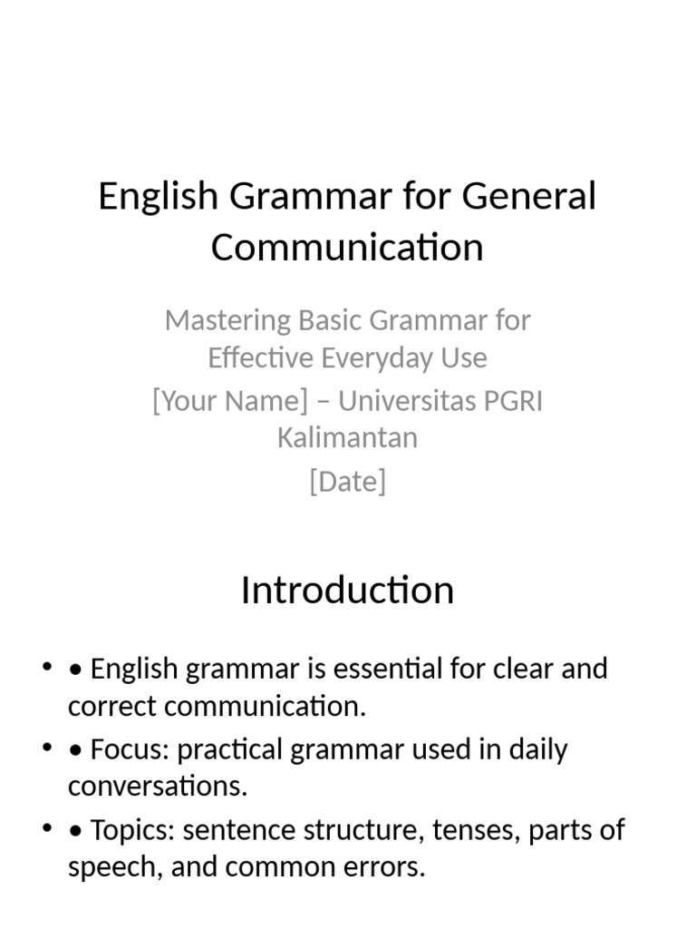 English Grammar | PDF