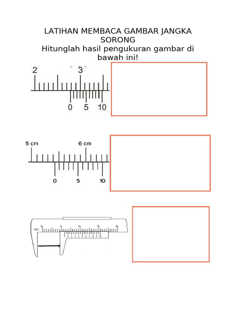 Latihan Pengukuran Jangka Sorong dan Mikrometer | PDF