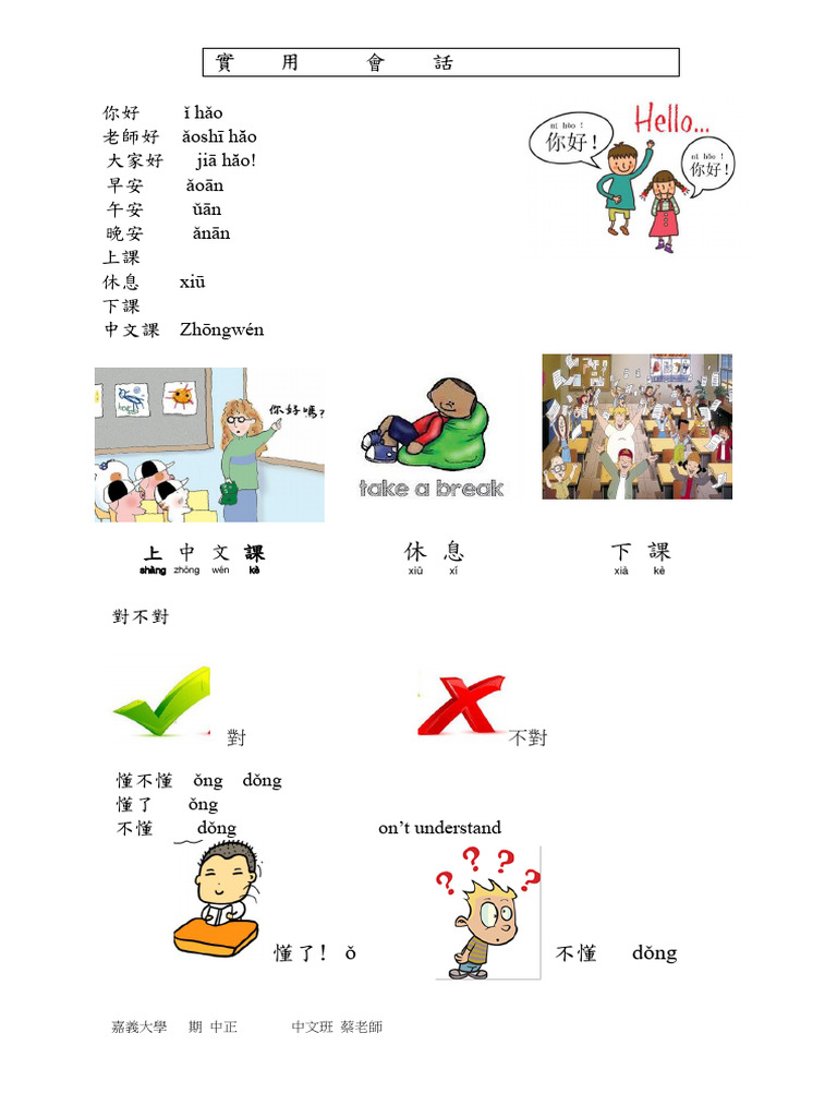 Useful Expression and Classroom Phrase 中正 - ELMD 20211021 | PDF