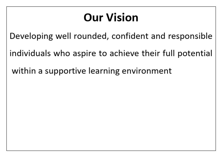 Our Vision | PDF