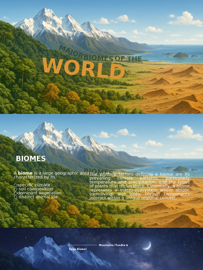 Major Global Biomes Explained | PDF | Forests | Tropics