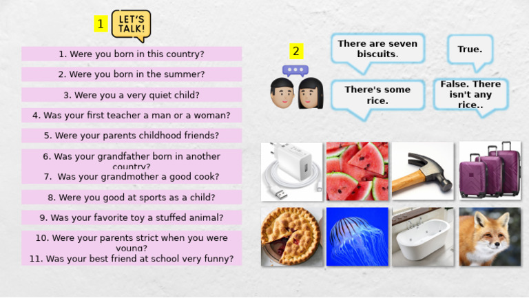 Childhood Memories and True/False Quiz | PDF