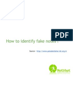 How To Identify Fake Notes