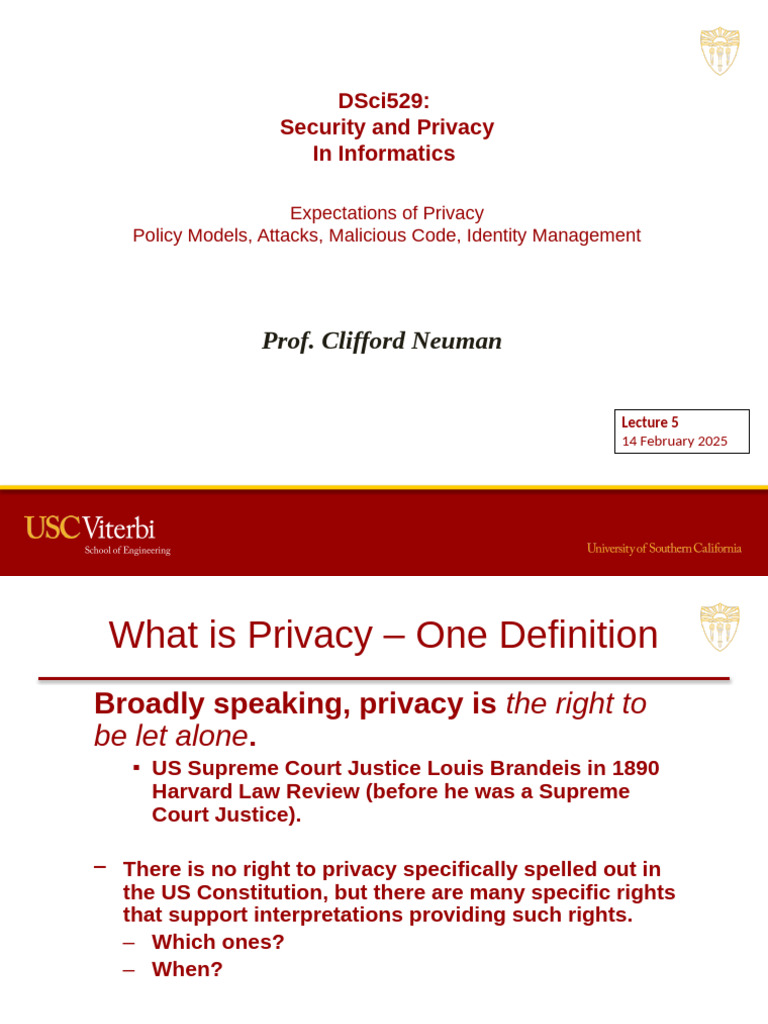 Understanding Privacy Expectations in Law | PDF | Fourth Amendment To ...