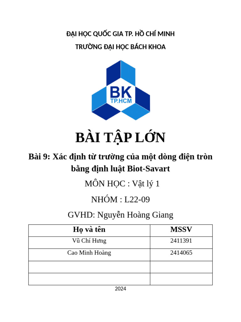 Btl Vật Lý 1 Pdf