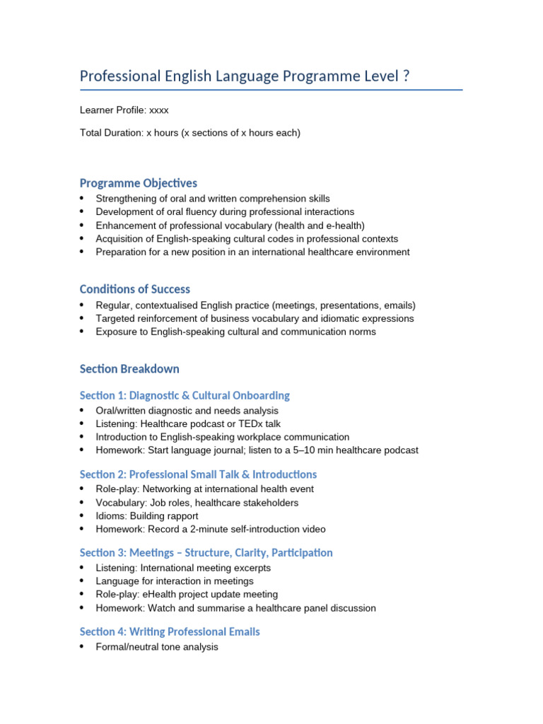 Professional English for Healthcare Careers | PDF | Vocabulary | Human ...
