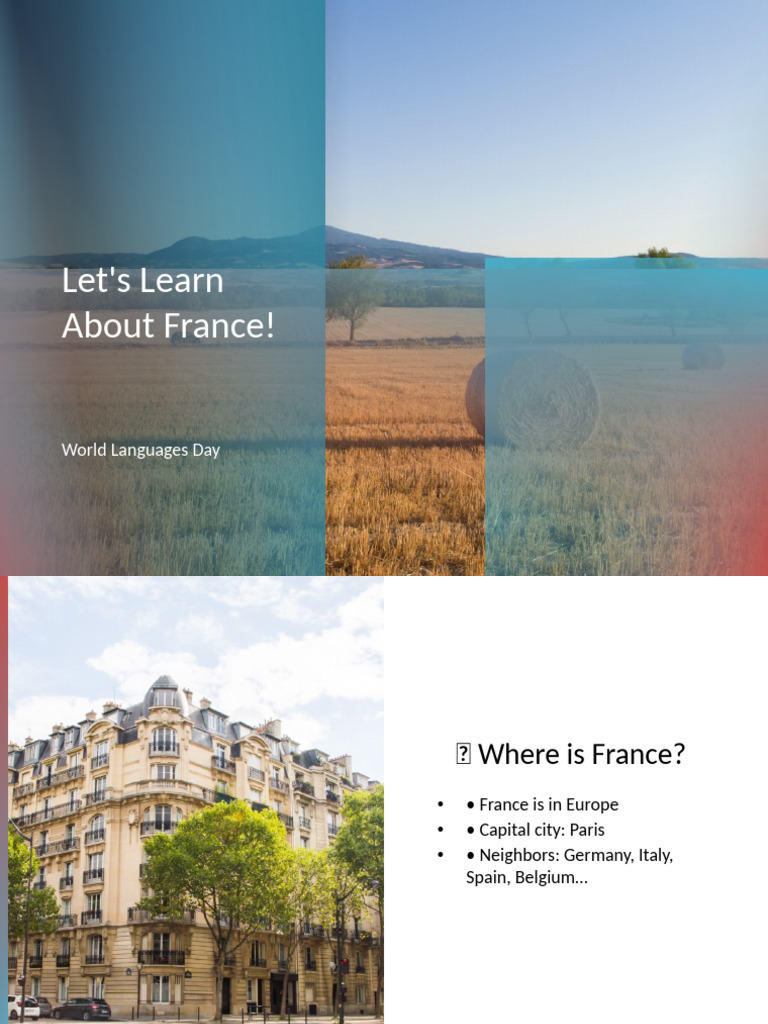France Presentation World Languages Day | PDF