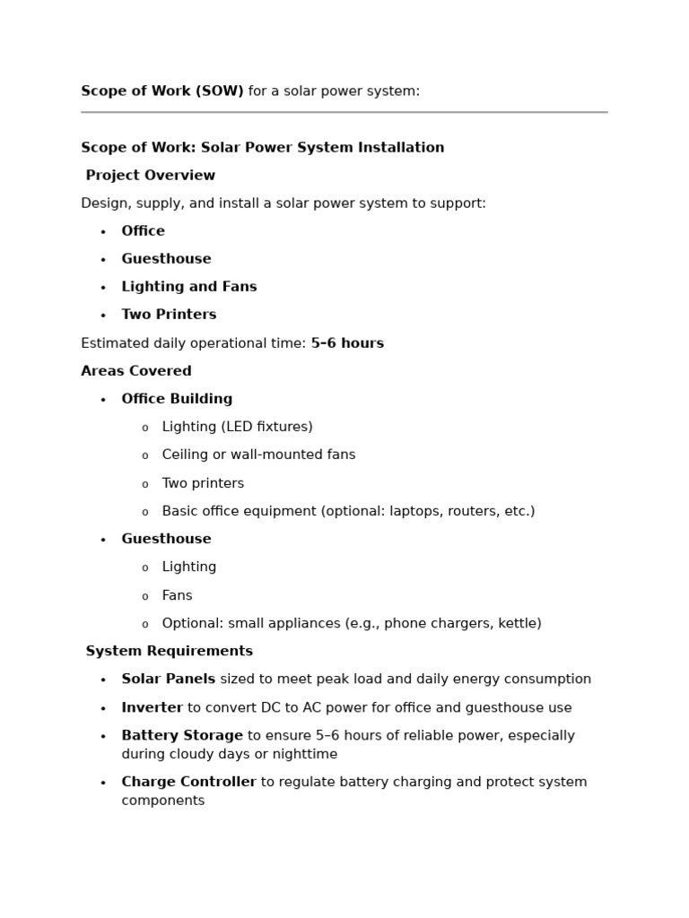 Annex A - Scope of Work - KHT-A35-42443 - Solar Scope of Work For ...