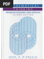 An introduction to mathematical thinking algebra and number systems pdf