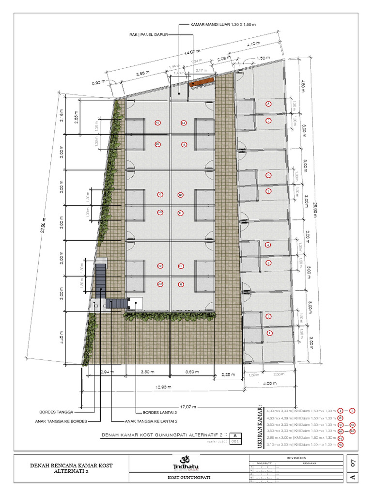 Dokumen Design Denah Kost Alternati 2 | PDF