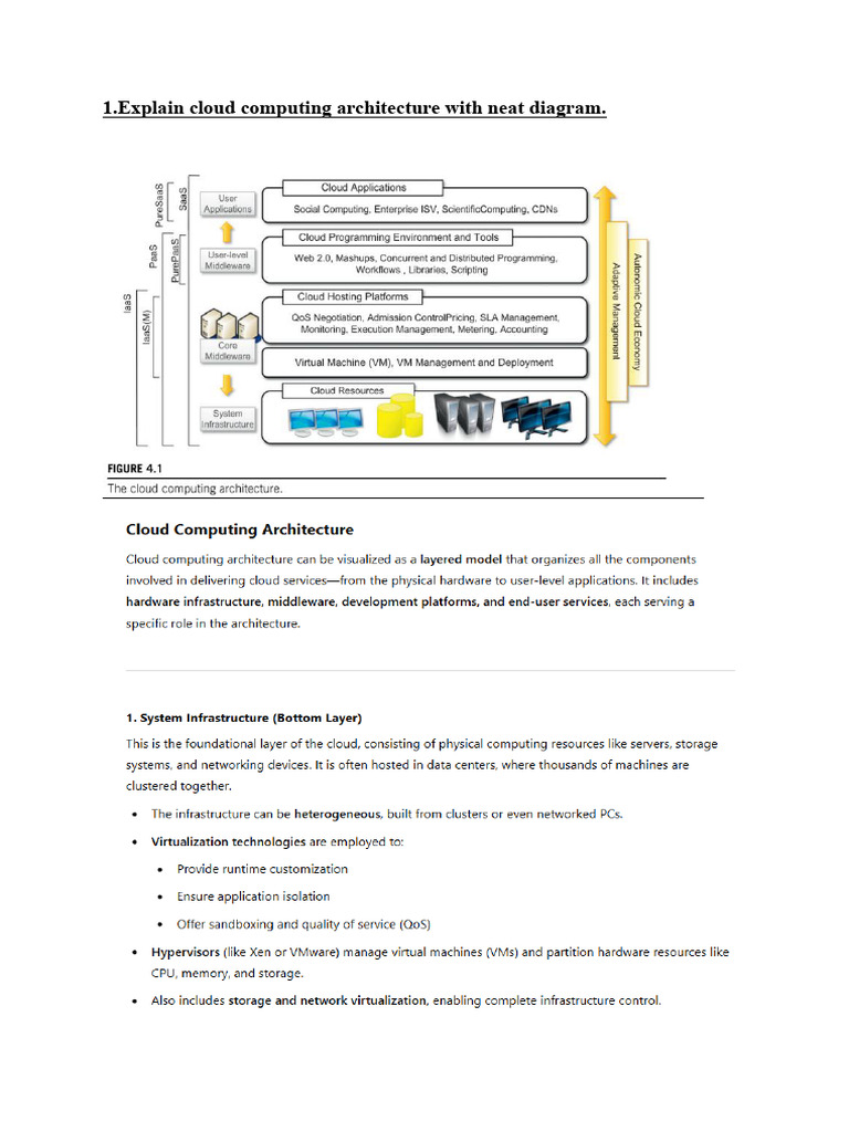 Cloud Computing Architecture & Services Guide | PDF