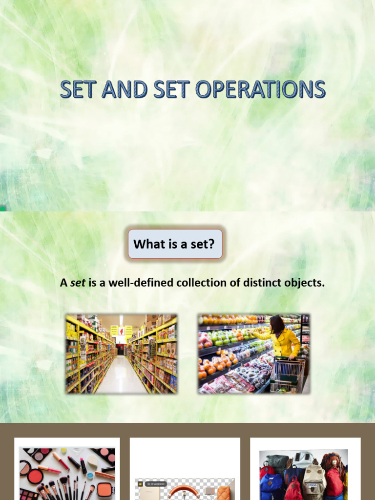 Understanding Sets: Definitions & Examples | PDF | Set (Mathematics ...