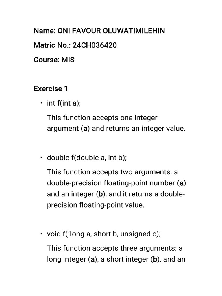 Cos 121 Assignment - Compressed | PDF | Parameter (Computer Programming ...