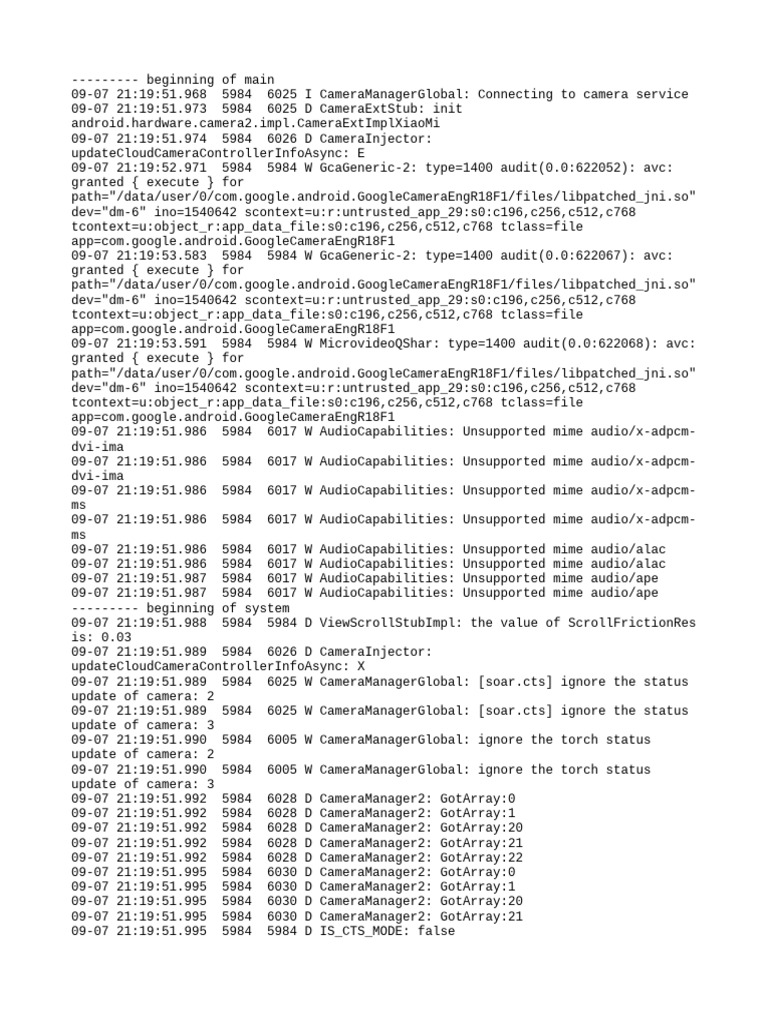 Log Cat 1757269191923 | PDF | Software Engineering | Computer Engineering