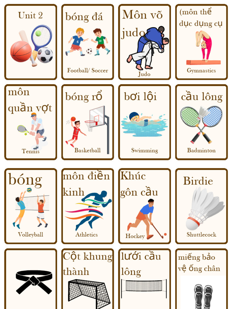 Sports Vocabulary and Equipment Terms | PDF | Athletic Sports | Sports