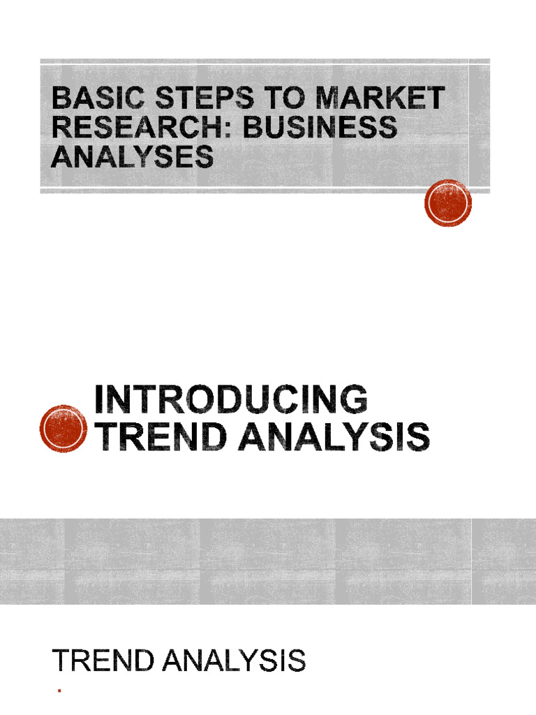 Trend Analysis and Pivot Tables Guide | PDF