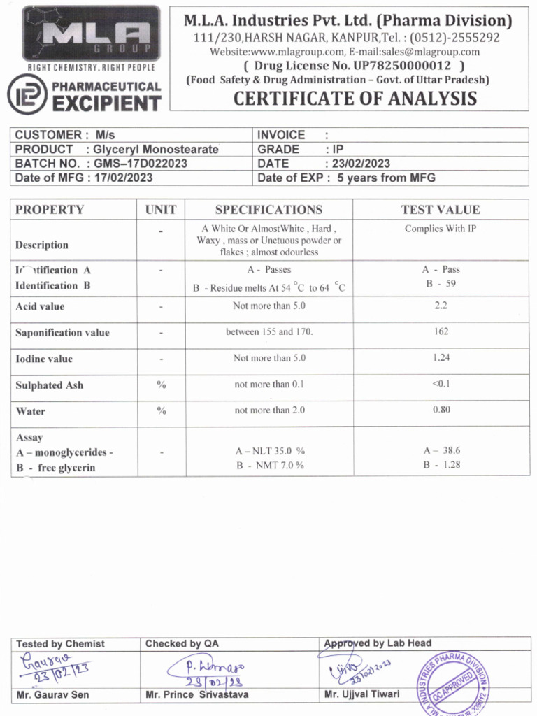 GMS Ip Coa - Mipl | PDF