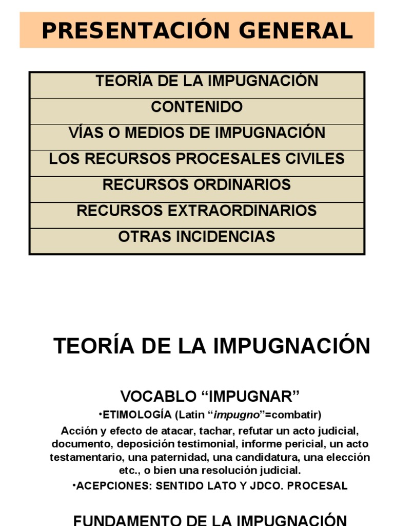 Teoría y Medios de Impugnación Civil | PDF | Apelación | Sentencia (ley)