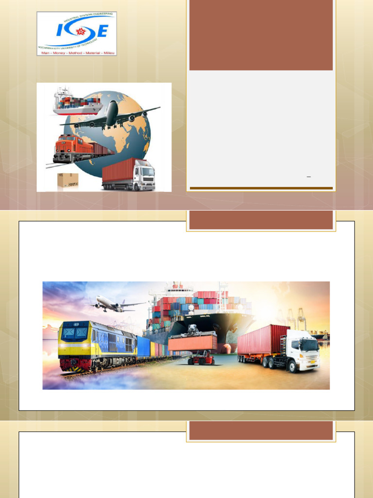 Chapter 1 - Overview of Transportation | PDF | Logistics | Transport