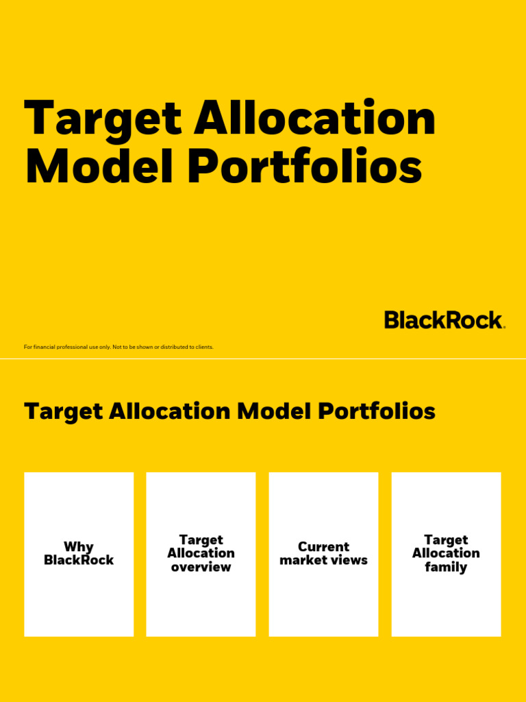 BlackRock Target Allocation Models Overview | PDF | Exchange Traded ...