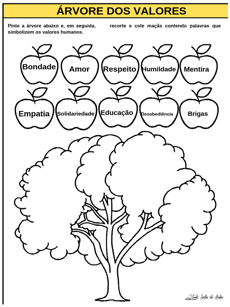Atividade da Árvore dos Valores | PDF