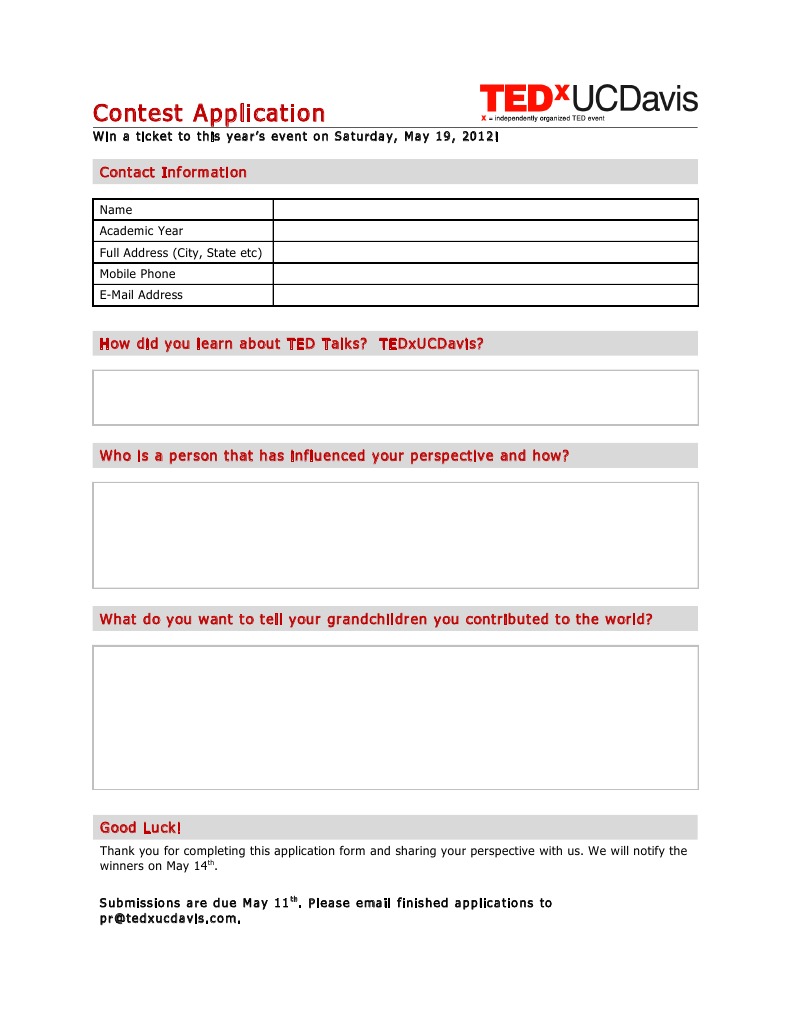 Perspective Contest Application | PDF | Social Science