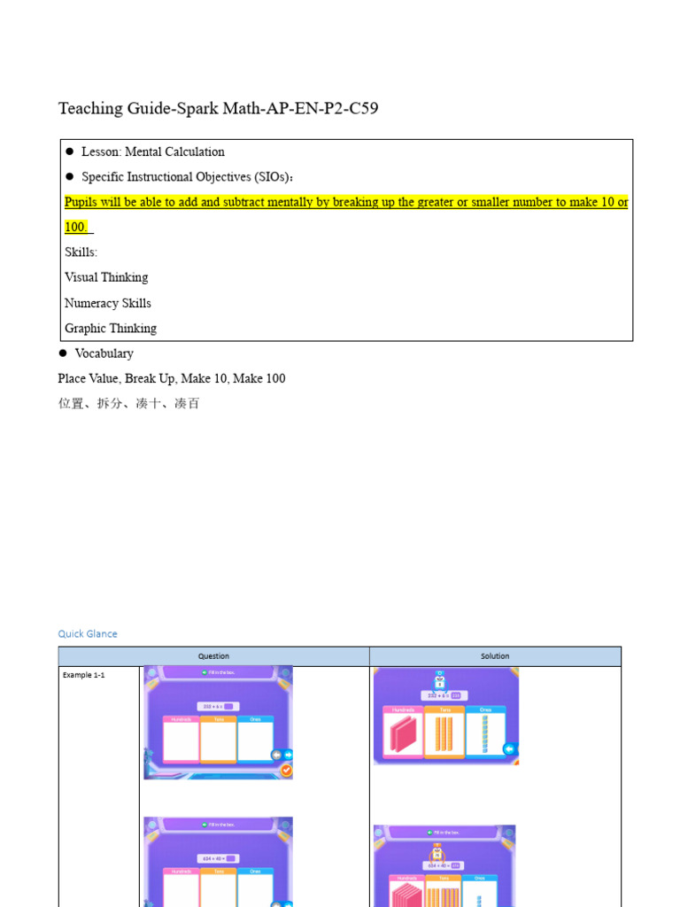 Mental Math Strategies for Addition | PDF | Subtraction