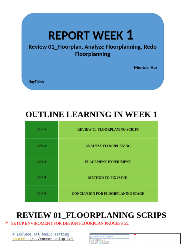 Weekly Report Week1 Training Junior | PDF | Computing