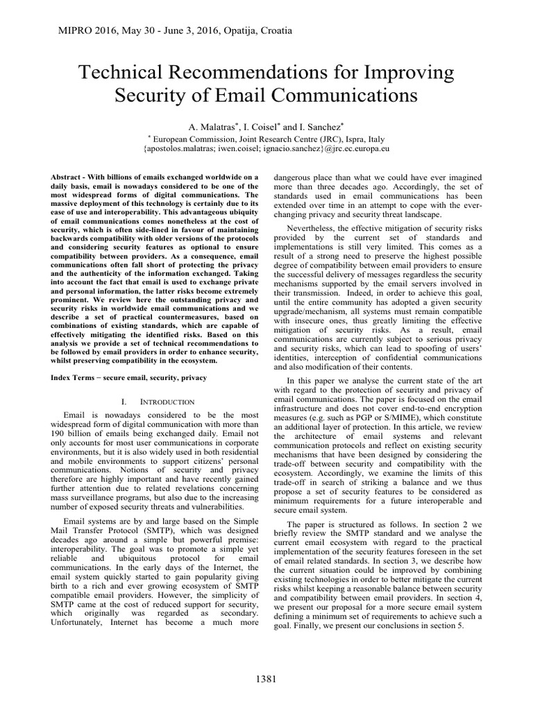 Image showcasing Enhancing Email Security Recommendations | PDF | Domain Name System ...
