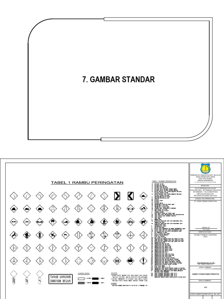 Standar Rambu dan Marka Jalan Selayar | PDF