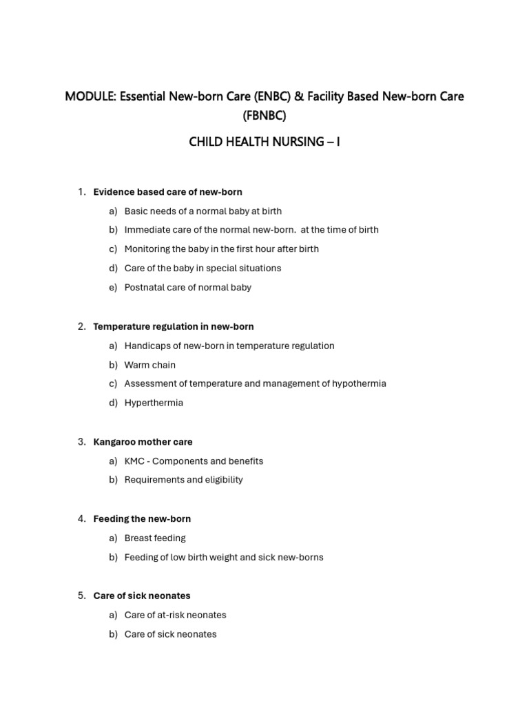 Enbc+Fbnbc Module | PDF