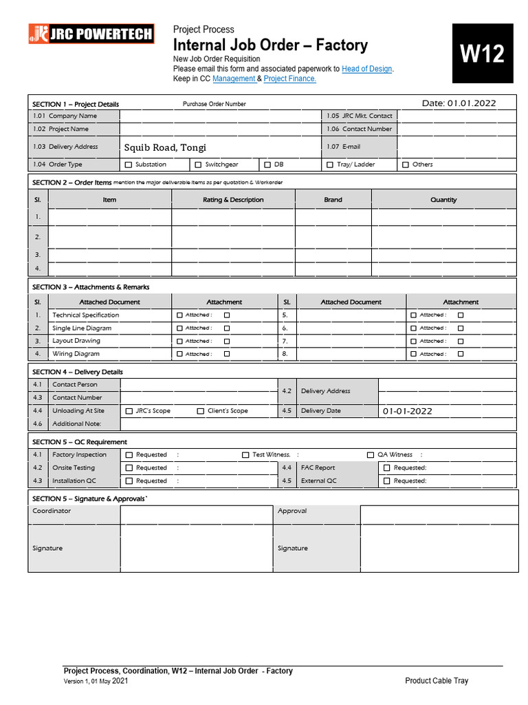 Internal Job Order Process for Factory | PDF | Chess Openings | Chess ...