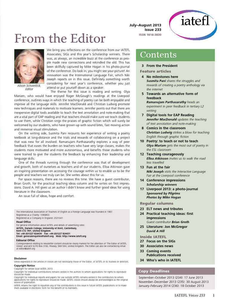 Peer Feedback in ESL Writing | PDF | English As A Second Or Foreign ...