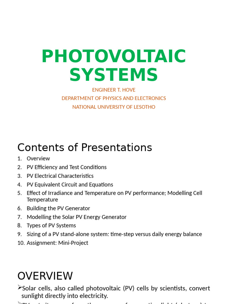 Maximum Power Point of PV Cells | PDF | Photovoltaics | Photovoltaic System