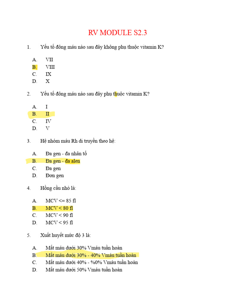 RV Module S2.3 | PDF