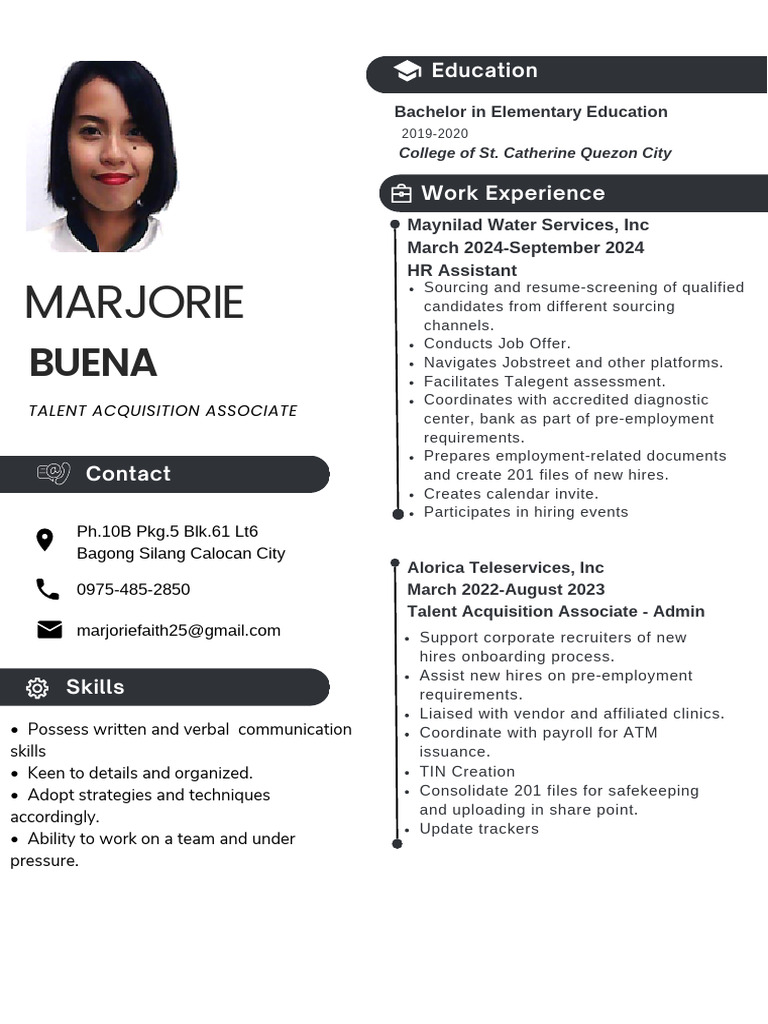 Marj CV | PDF | Recruitment | Computing