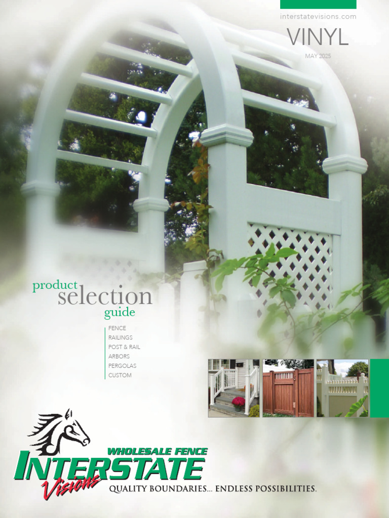 Interstate Vinyl Fence Product Guide | PDF | Polyvinyl Chloride