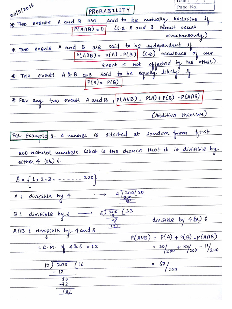 Probability | PDF