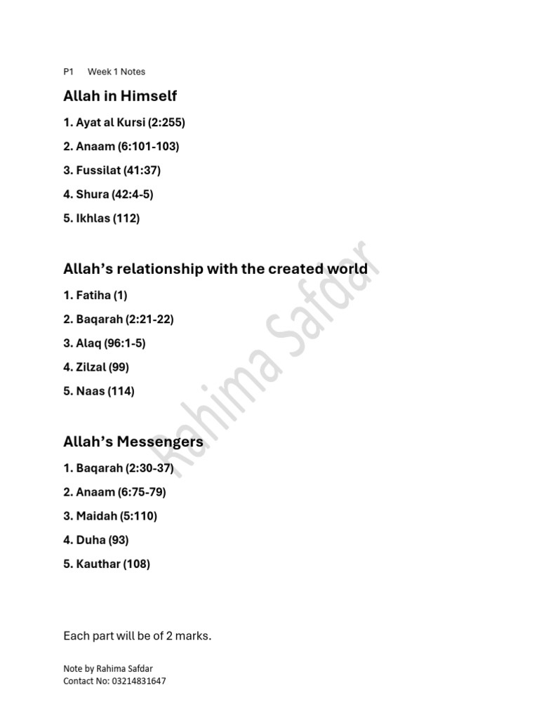 Understanding Allah's Nature and Attributes | PDF | Prophets And ...