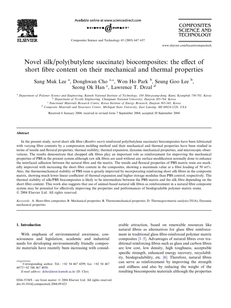 Done - 10.1016@j.compscitech.2004.09.023 | PDF | Composite Material ...
