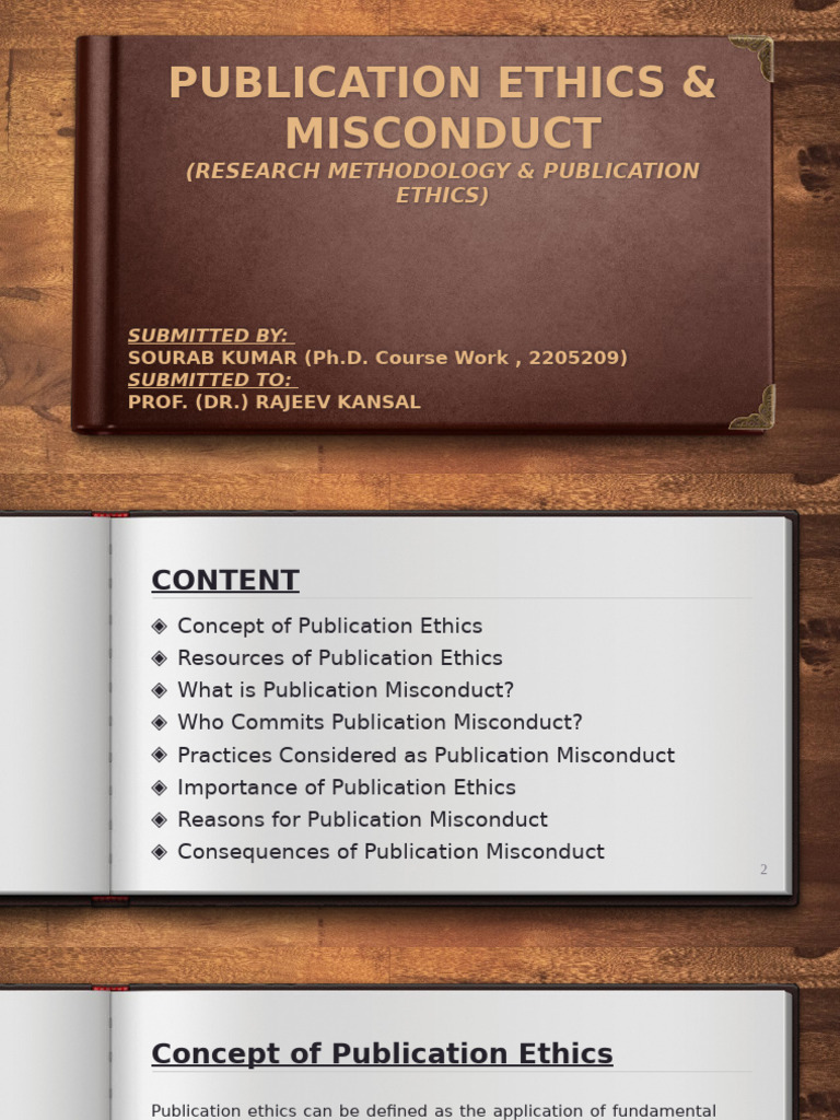 Publication Ethics and Misconduct Guide | PDF | Academic Publishing ...