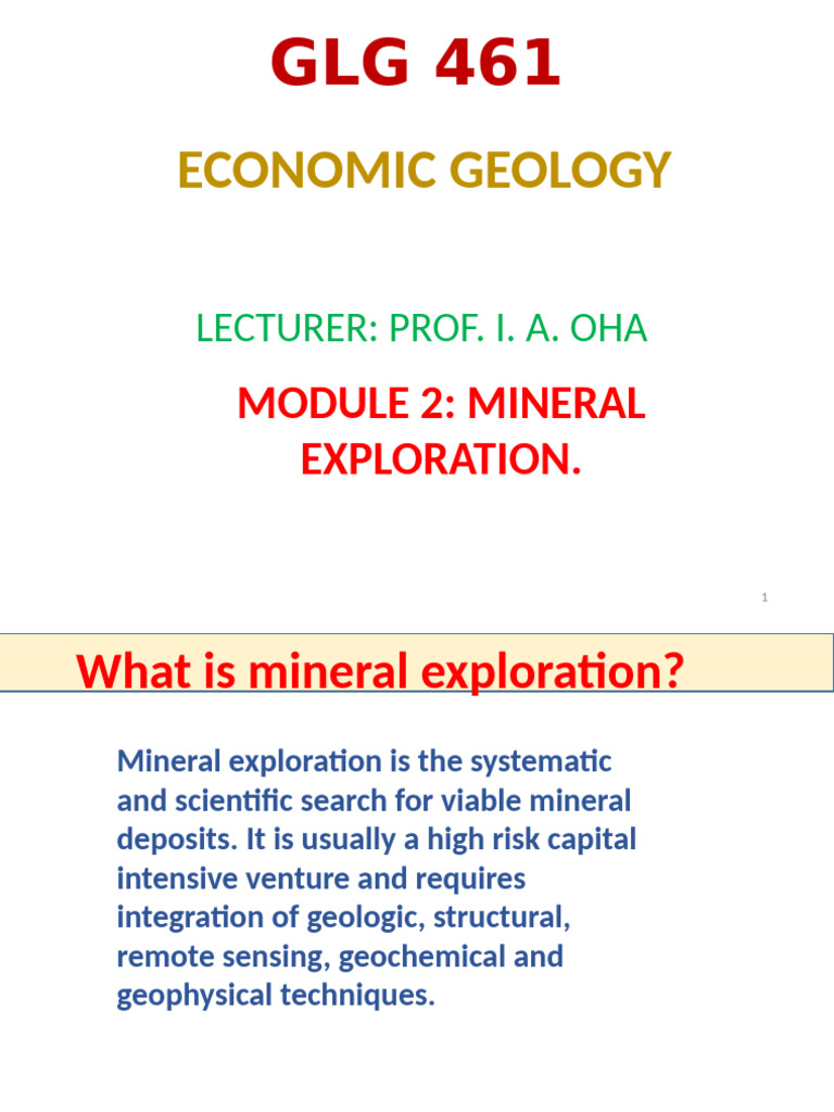 Stages of Mineral Exploration Explained | PDF | Mining | Exploration