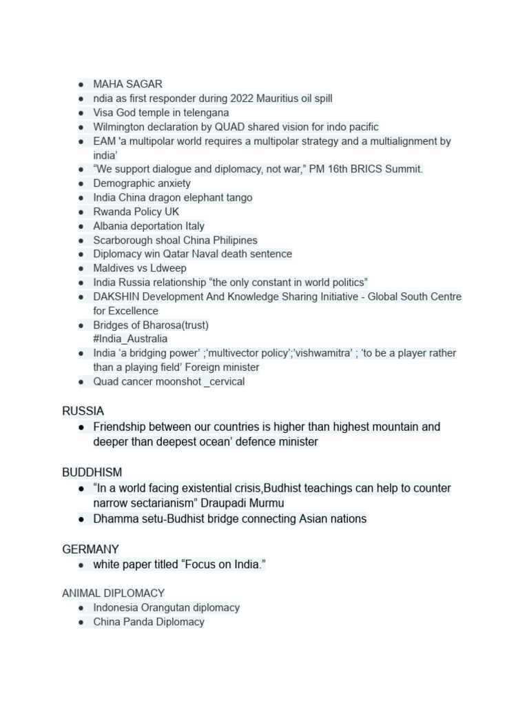 IR Hand Written Notes For Upsc | PDF | International Relations | Global ...