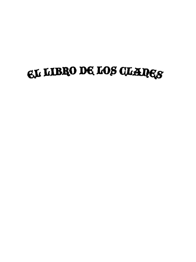Clanes de Vampiro: Brujah y Caitiff | PDF