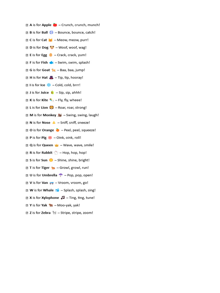 Alphabet Fun for Class 1 | PDF