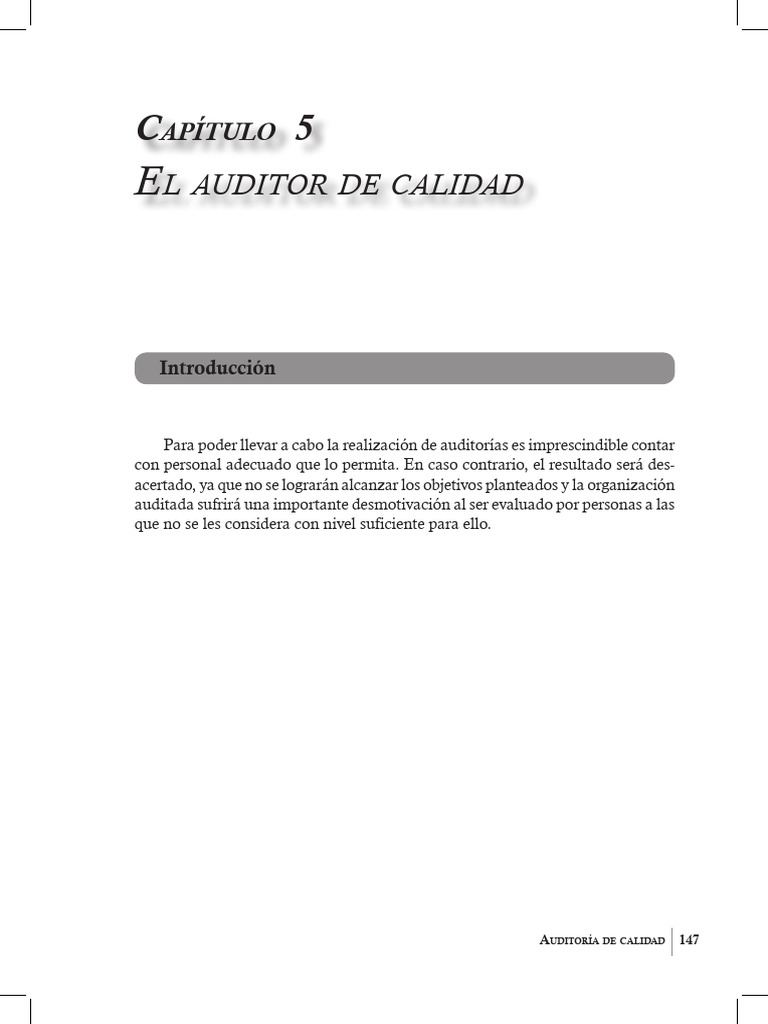 Competencias del Auditor de Calidad | PDF | Auditoría | Contralor