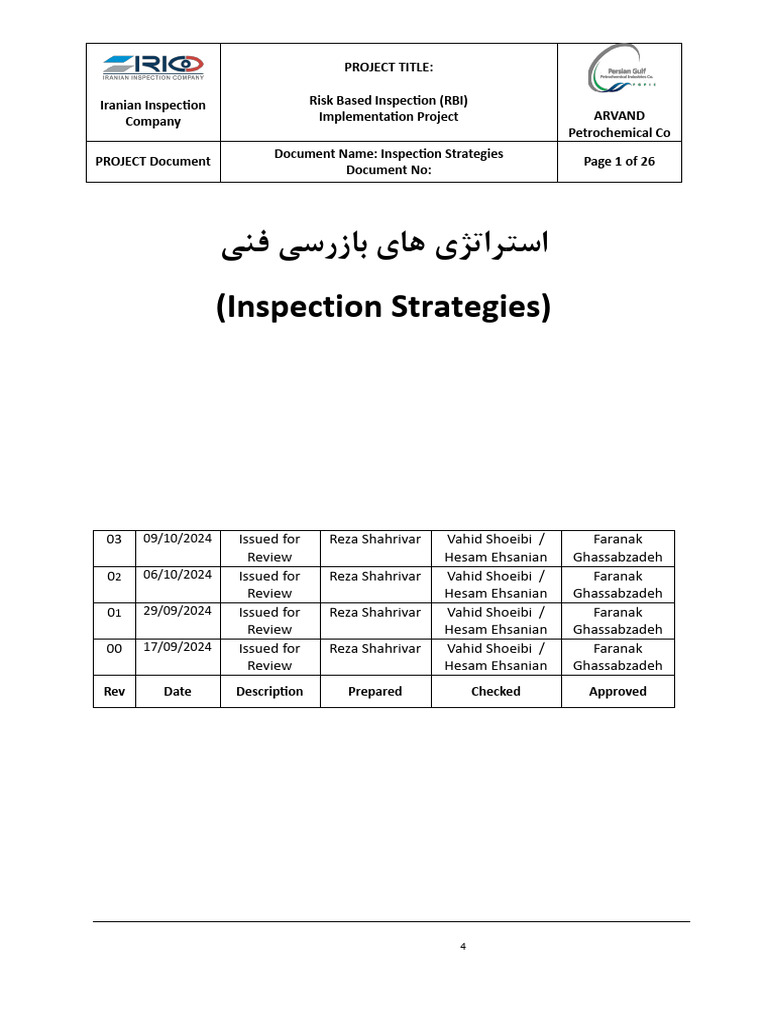 AIMSOFTS Inspection Strategy-Rev03 | PDF