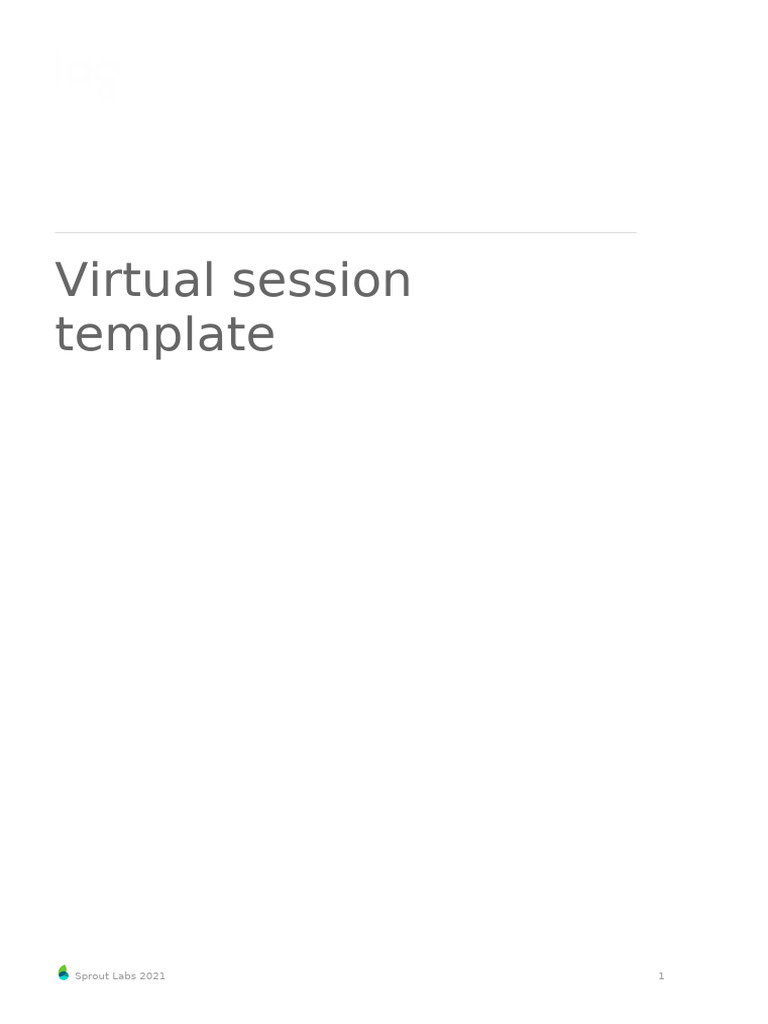 Facilitator Guide for Virtual Training | PDF | Educational Assessment ...