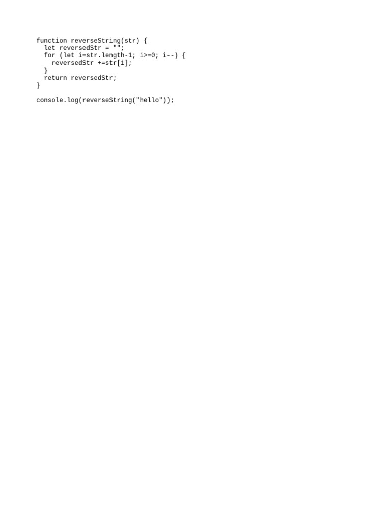 Reverse A String | PDF